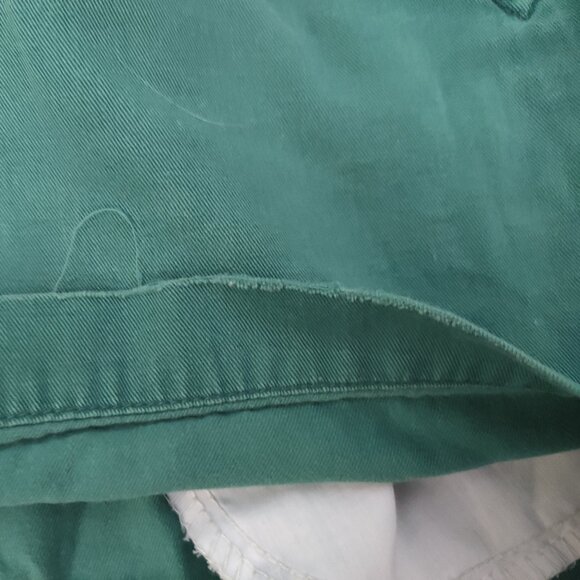 Vintage NY Line Green Shorts with Three Pockets 100% Cotton Size 10 (Medium) - Picture 5 of 5